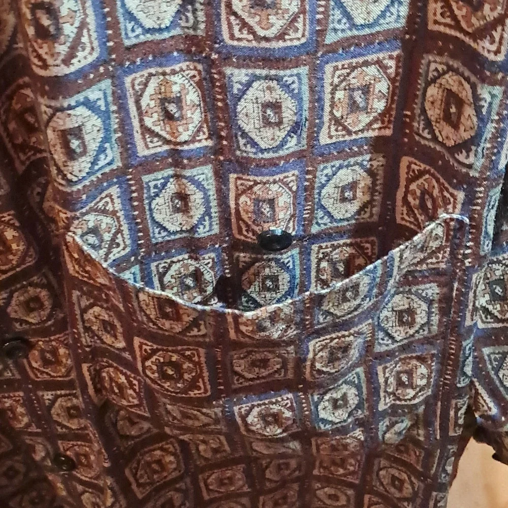 VINTAGE EXCETERA MEN'S XXL SHORT SLEEVED CASUAL DRESS SHIRT/ EXCELLENT C… - Picture 12 of 17